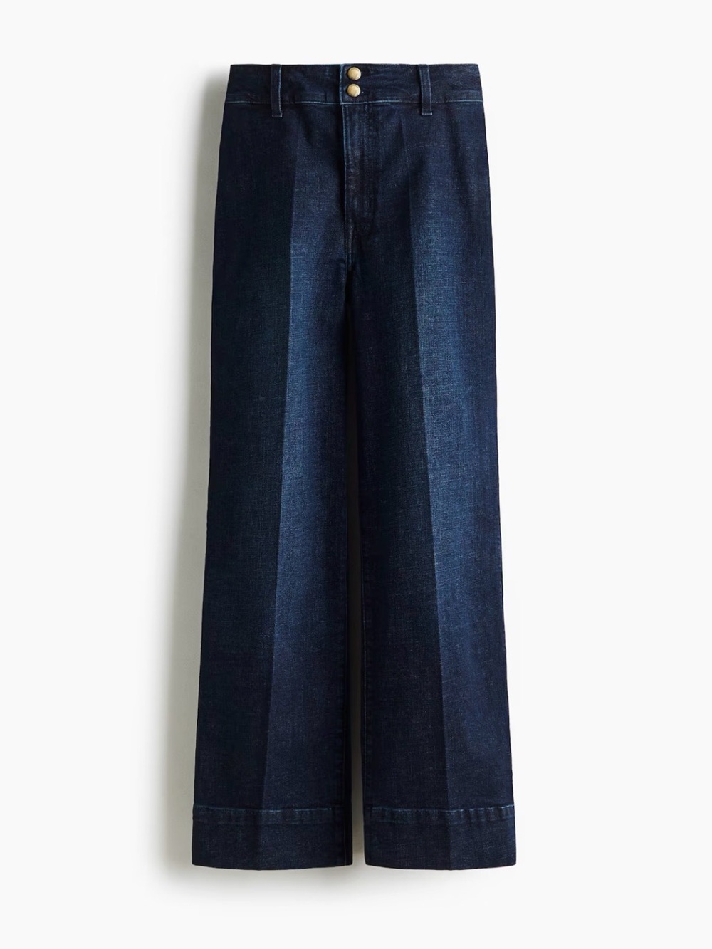 H&M High Rise Wide-Leg Jeans in Dark Indigo 0 NWOT